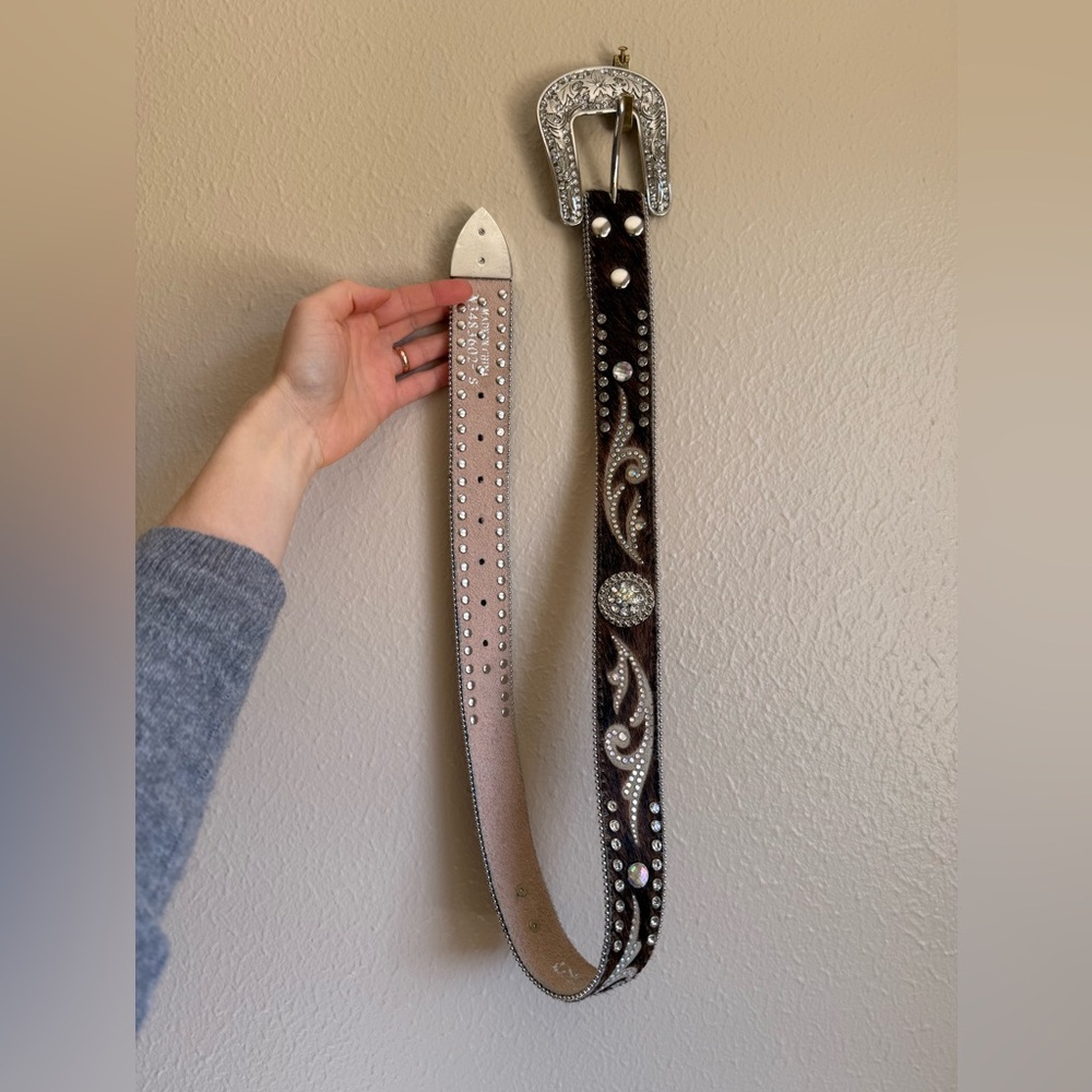 Nocona Belt Co. Women's Hair Lazer Bling Belt - Picture 5 of 8